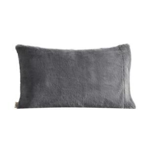 UGG Australia Standard Charcoal Faux Fur Polar Plush Ultra Pillowcase